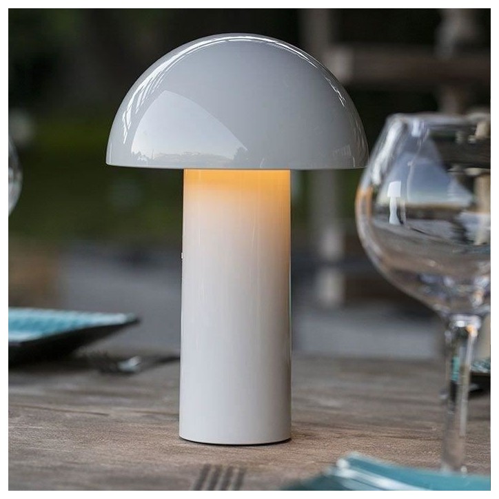 Lampe de table sans fil - LUMISKY - TOD WHITE - H28 cm - Tete orientable - LED blanc chaud Lampe de table sans fil - LUMISKY - TOD WHITE - H28 cm - Tete orientable - LED blanc chaud