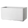 DEROMA Jardiniere Muret Cosmo - 78 x h39 cm - Perle - A réserve d'eau