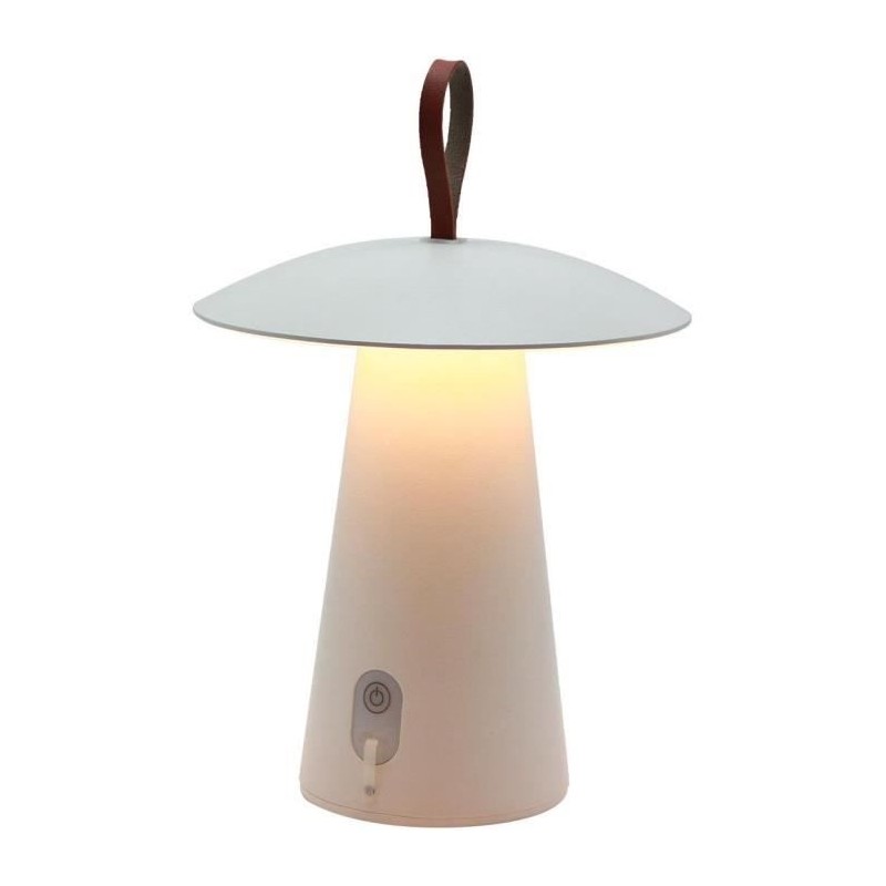 Lampe de table sans fil - LUMISKY - FUNGY - H29 cm - Aluminium - Anse Lampe de table sans fil - LUMISKY - FUNGY - H29 cm - Aluminium - Anse