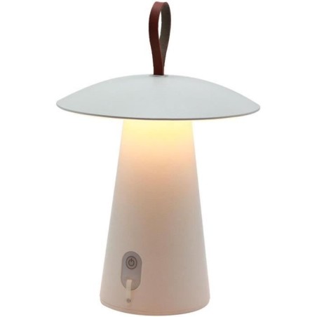 Lampe de table sans fil - LUMISKY - FUNGY - H29 cm - Aluminium - Anse
