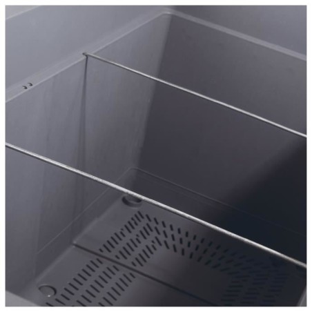 DEROMA Jardiniere Muret Cosmo - 78 x h39 cm - Perle - A réserve d'eau - Roulettes