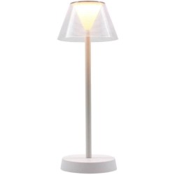 Lampe de table sans fil - LUMISKY - BEVERLY WHITE - H34 cm - LED blanc
