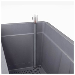 DEROMA Jardiniere Muret Cosmo - 78 x h39 cm - Perle - A réserve d'eau