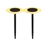 Lot de 2 balises solaires a piquer - LUMISKY - UFO - H35 cm - LED blan