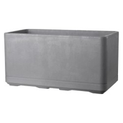 DEROMA Jardiniere Muret Cosmo - 78 x h39 cm - Ashgrey - A réserve d'e