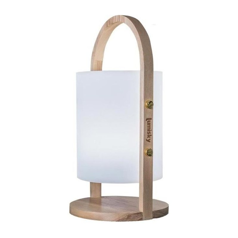 Lanterne extérieure LED Woody - LUMISKY - Blanc - Design scandinave - Lanterne extérieure LED Woody - LUMISKY - Blanc - Design scandinave -