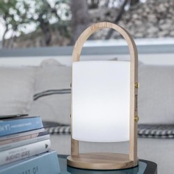 Lanterne extérieure LED Woody - LUMISKY - Blanc - Design scandinave -