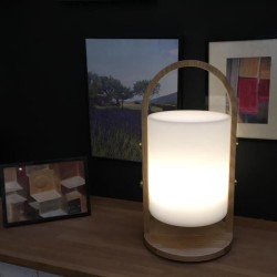 Lanterne extérieure LED Woody - LUMISKY - Blanc - Design scandinave -
