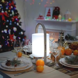 Lanterne extérieure LED Woody - LUMISKY - Blanc - Design scandinave -