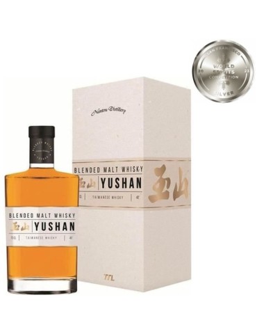 Whisky Yushan - Blended malt whisky - Taiwan - 40%vol - 70cl sous étui