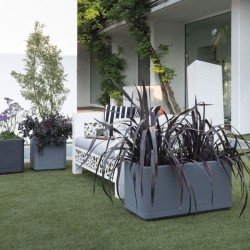 DEROMA Jardiniere Muret Cosmo - 78 x h39 cm - Ashgrey - A réserve d'e
