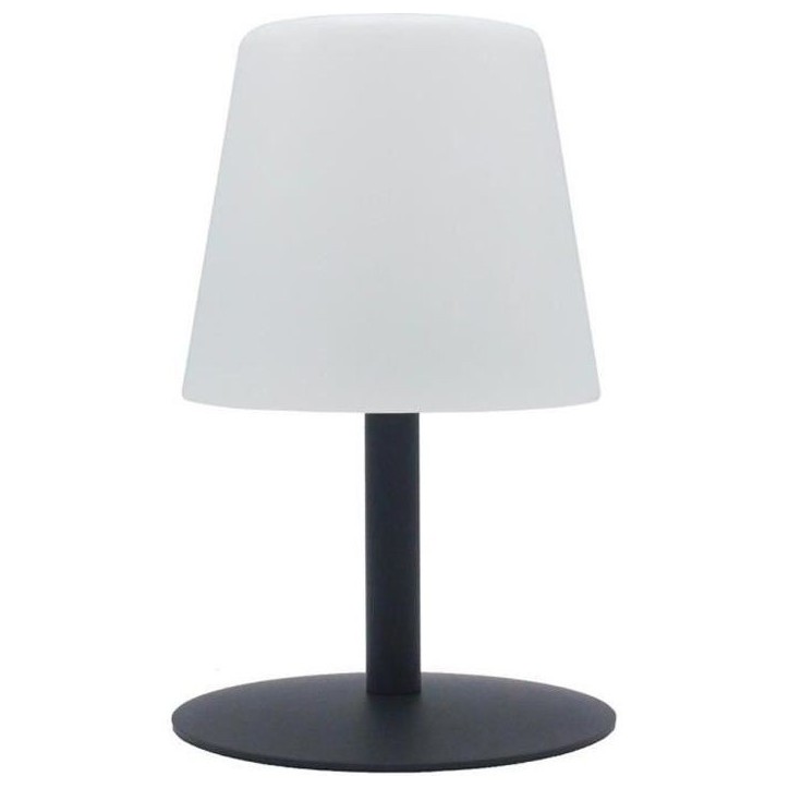 Lampe de table LED sans fil Standy Mini Rock - Lumisky - H 25 cm - Gris et blanc Lampe de table LED sans fil Standy Mini Rock - Lumisky - H 25 cm - Gris et blanc