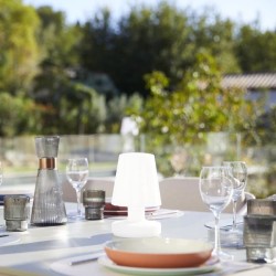 Mini lampe a poser sans fil - LUMISKY - LADY MINI - H22 cm - Rechargea