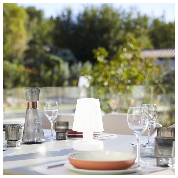 Mini lampe a poser sans fil - LUMISKY - LADY MINI - H22 cm - Rechargeable - LED blanc chaud