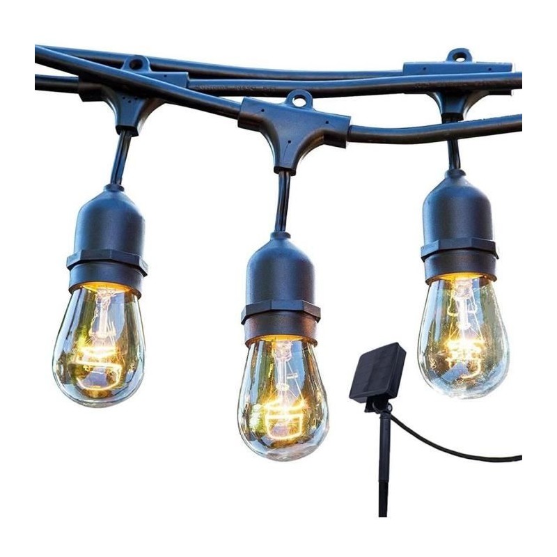 Guirlande lumineuse solaire - LUMISKY - MAFY SOLAR - 6.50 m - 10 ampou