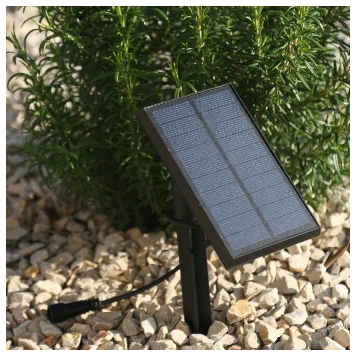 Guirlande lumineuse solaire - LUMISKY - MAFY SOLAR - 6.50 m - 10 ampoules a filament vintage - LED blanc chaud Guirlande lumineuse solaire - LUMISKY - MAFY SOLAR - 6.50 m - 10 ampoules a filament vintage - LED blanc chaud