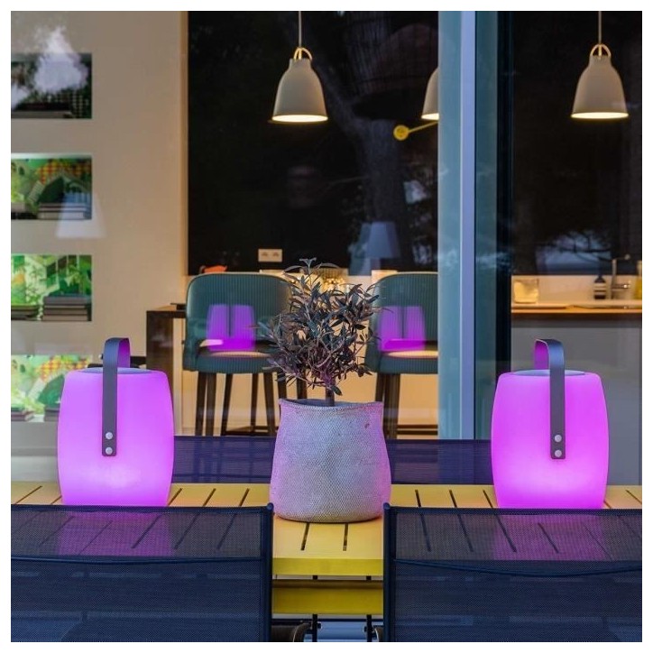 Lampe enceinte bluetooth sans fil - LUMISKY - LUCY PLAY - H31 cm - LED blanc et multicolore dimmable Lampe enceinte bluetooth sans fil - LUMISKY - LUCY PLAY - H31 cm - LED blanc et multicolore dimmable