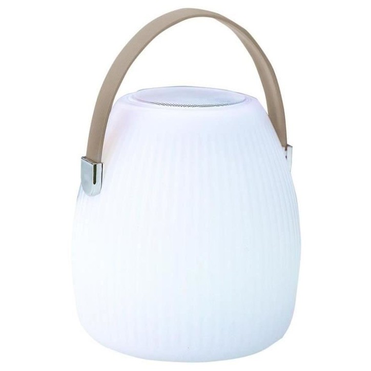 Lampe enceinte bluetooth sans fil - LUMISKY - MINI MAY PLAY - H23 cm - LED blanc et multicolore dimmable Lampe enceinte bluetooth sans fil - LUMISKY - MINI MAY PLAY - H23 cm - LED blanc et multicolore dimmable