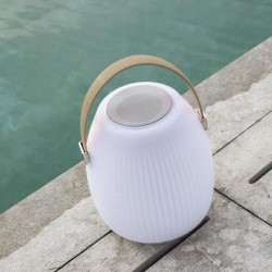 Lampe enceinte bluetooth sans fil - LUMISKY - MINI MAY PLAY - H23 cm -