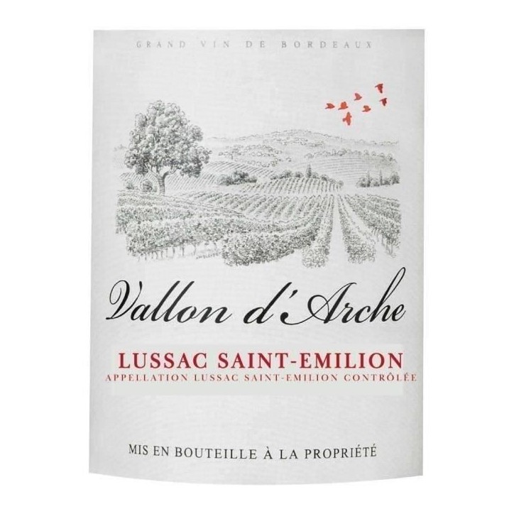 Vallon d'Arche 2022 Lussac Saint-Emilion - Vin rouge de Bordeaux