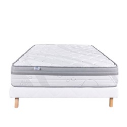 LUXURY LITERIE - Ensemble matelas + sommier - VISCOPLUS - 160 x 200 cm