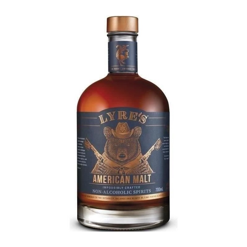 Lyre'S - American Malt - Bourbon Sans alcool - 70 cl
