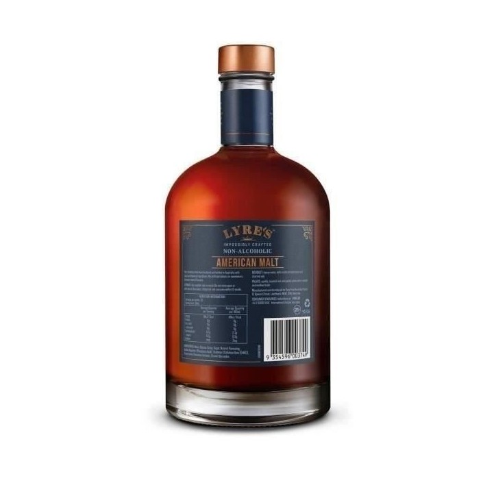 Lyre'S - American Malt - Bourbon Sans alcool - 70 cl