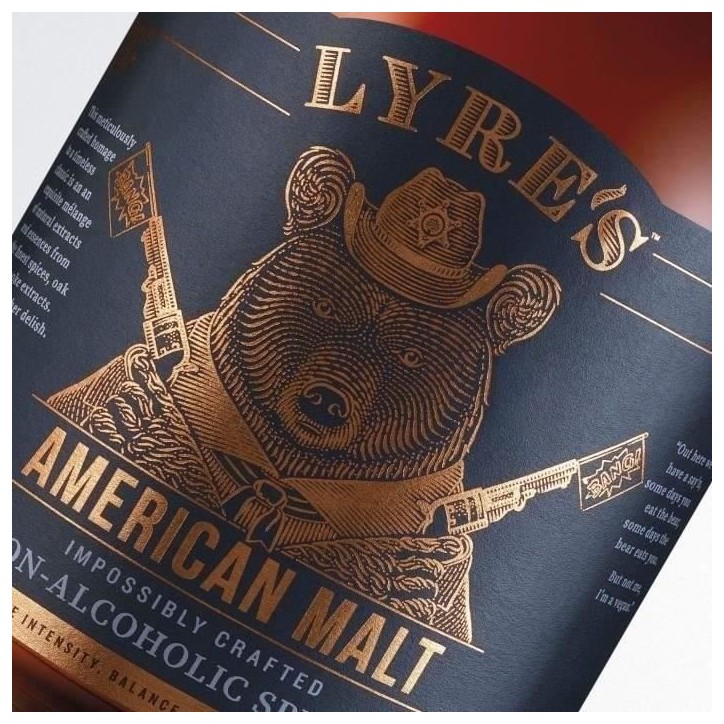 Lyre'S - American Malt - Bourbon Sans alcool - 70 cl
