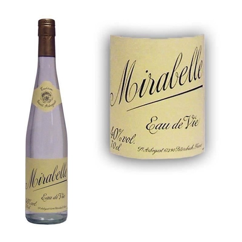 Eau de Vie Mirabelle St Arbogast 40° 70cl Eau de Vie Mirabelle St Arbogast 40° 70cl