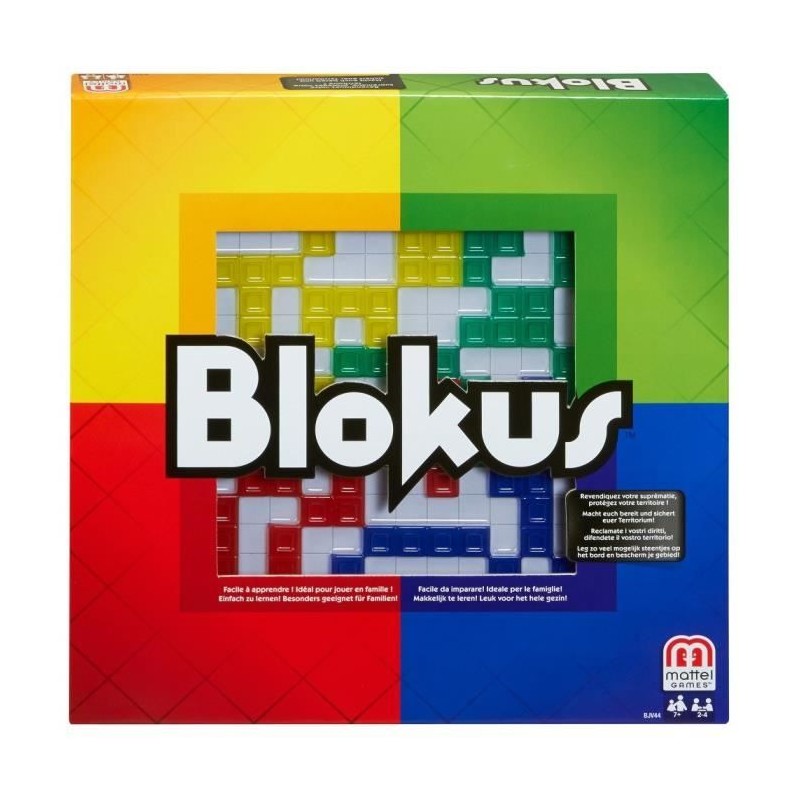 Mattel Games - Blokus - Jeu de Société - 7 ans et + BJV44 Mattel Games - Blokus - Jeu de Société - 7 ans et + BJV44