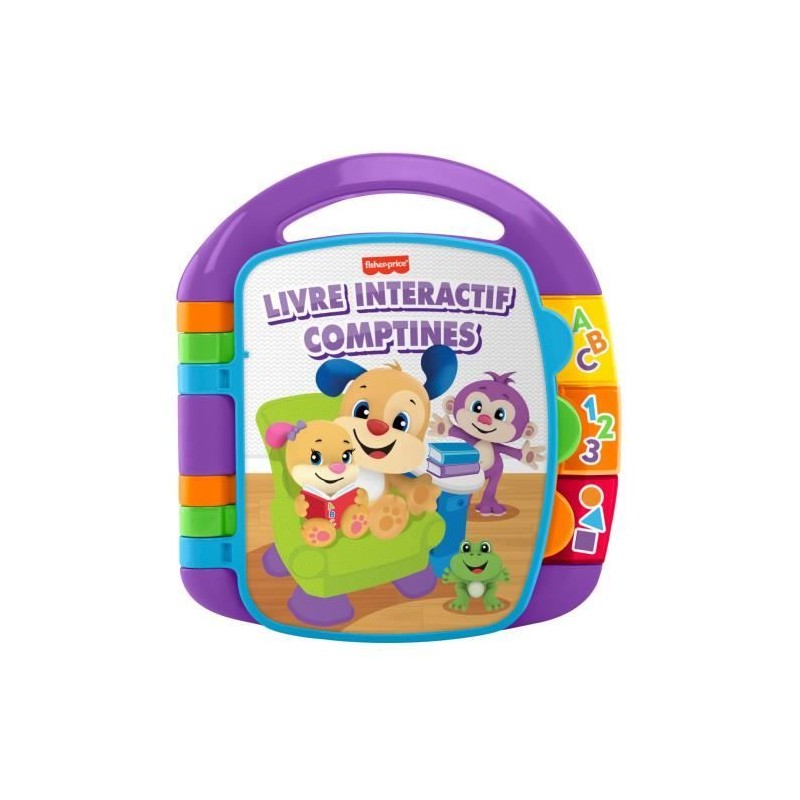 Fisher-Price - Livre Interactif Comptines - Livre bébé - 6 mois et + Fisher-Price - Livre Interactif Comptines - Livre bébé - 6 mois et +