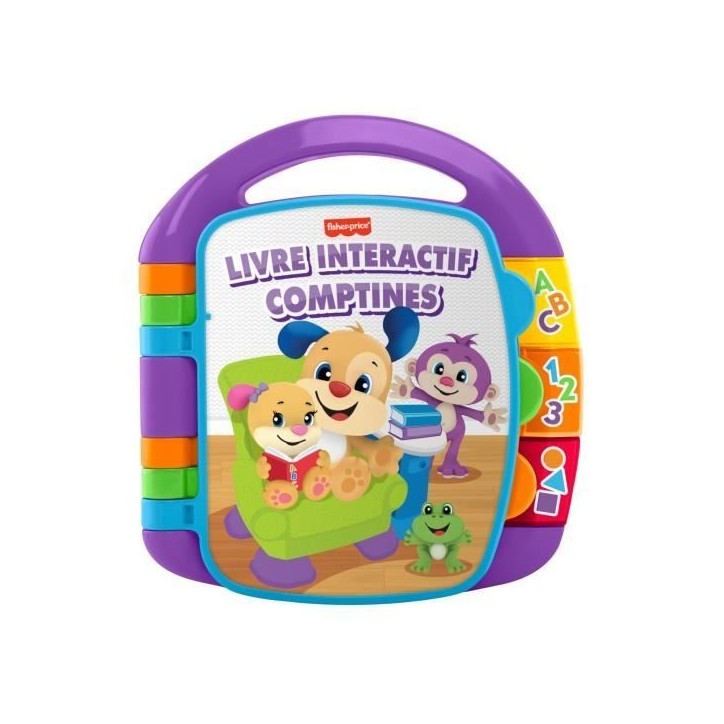 Fisher-Price - Livre Interactif Comptines - Livre bébé - 6 mois et + CDH39 Fisher-Price - Livre Interactif Comptines - Livre bébé - 6 mois et + CDH39