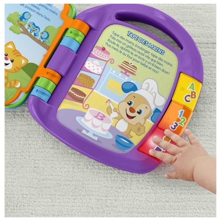 Fisher-Price - Livre Interactif Comptines - Livre bébé - 6 mois et + CDH39 Fisher-Price - Livre Interactif Comptines - Livre bébé - 6 mois et + CDH39