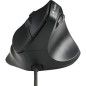 Souris filaire ergonomique verticale - Bluestork - ERGO LUMI FILAIRE - Prévention syndrome souris - Noir