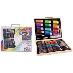 Mallette de dessin - MAIN D'ARTISTE - 150 Pieces - Loisir Créatif - D