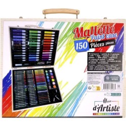 Mallette de dessin - MAIN D'ARTISTE - 150 Pieces - Loisir Créatif - D