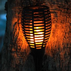 Torche solaire Maity Sun - Effet flamme - LED - H 80 cm - Blanc chaud