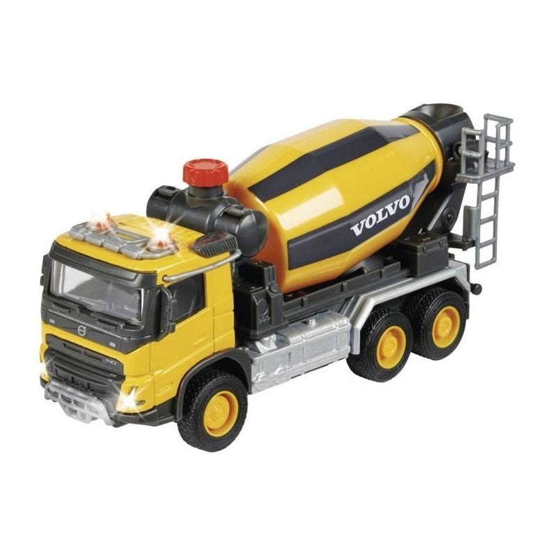 Véhicule de chantier - MAJORETTE - Camion toupie Volvo - 19 cm - Sons Véhicule de chantier - MAJORETTE - Camion toupie Volvo - 19 cm - Sons