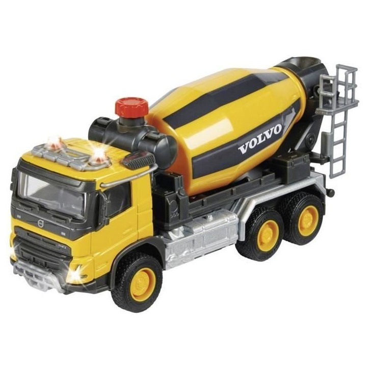 Véhicule de chantier - MAJORETTE - Camion toupie Volvo - 19 cm - Sons et Lumieres - Mixte Véhicule de chantier - MAJORETTE - Camion toupie Volvo - 19 cm - Sons et Lumieres - Mixte