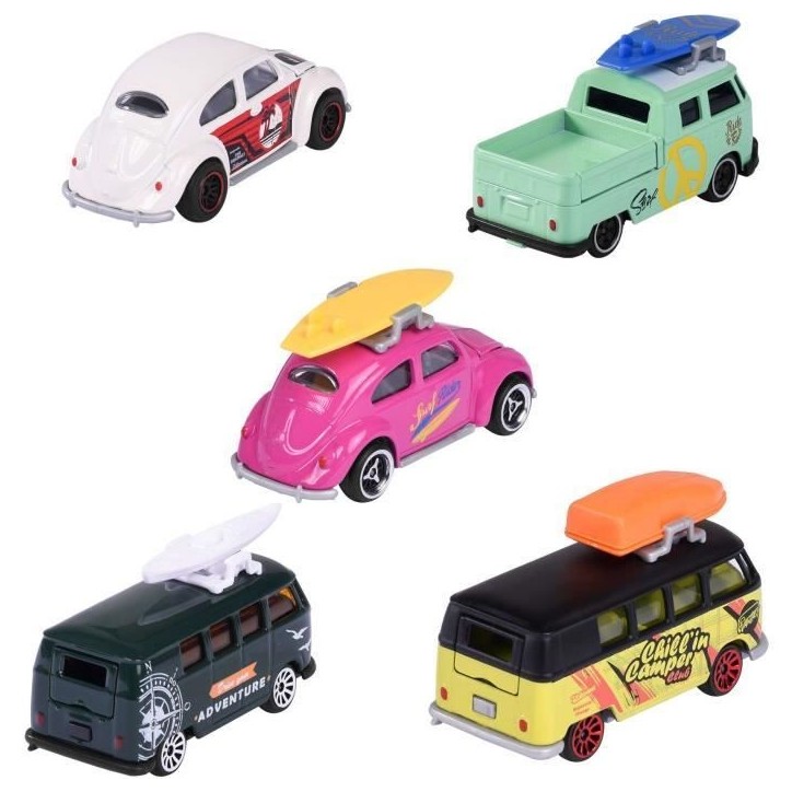 Lot de 5 voitures en métal Volkswagen The Originals Lot de 5 voitures en métal Volkswagen The Originals