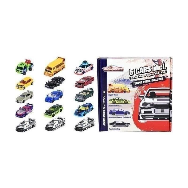 Majorette - Coffret Japan Bonus Series - 5 véhicules en métal - de -