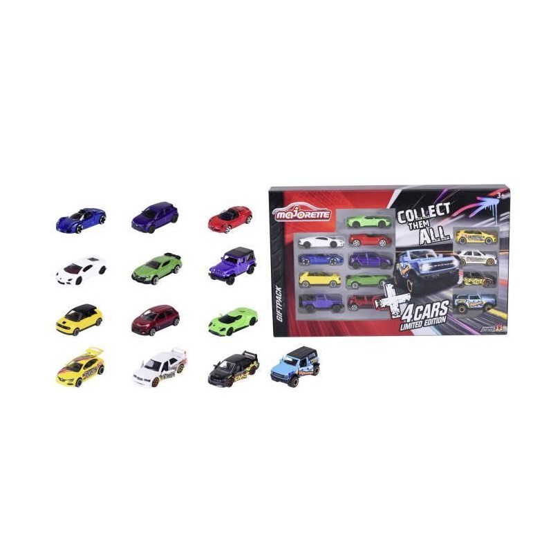 Majorette - Coffret 13 véhicule en métal - 9 classiques et 4 éditio