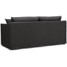 Canapé fixe - 3 places - MALTE - Tissu Anthracite - 187 x 97 x 73 cm