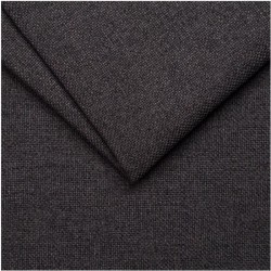 Canapé fixe - 3 places - MALTE - Tissu Anthracite - 187 x 97 x 73 cm