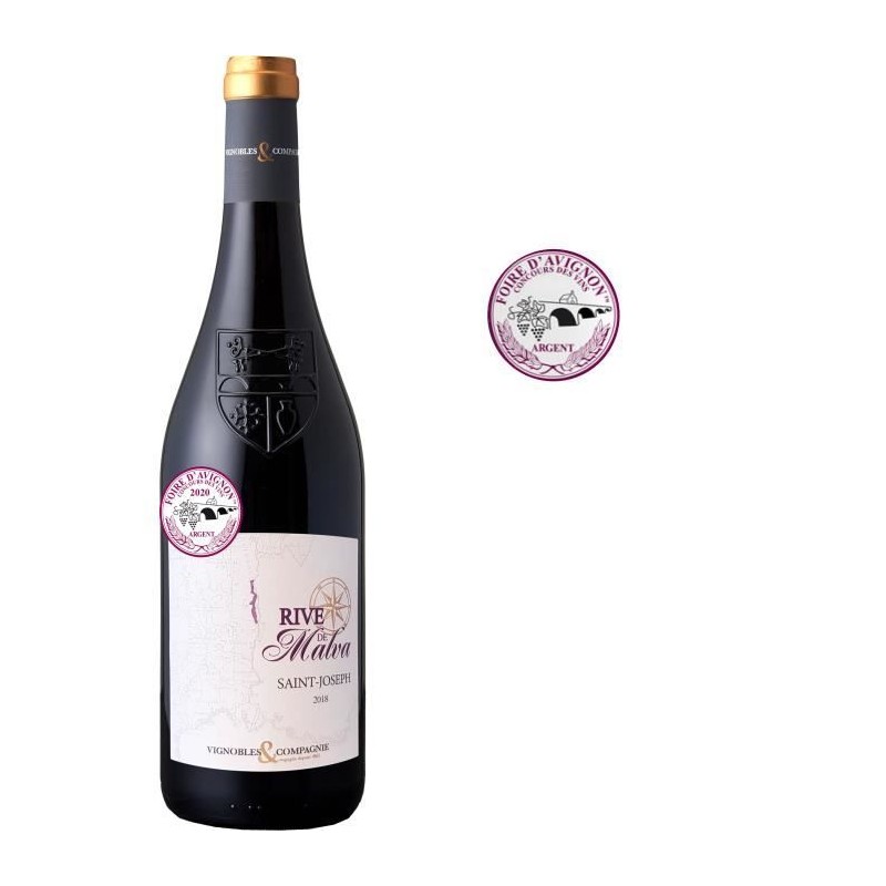 Rive de Malva 2021 Saint-Joseph - Vin rouge de la Vallée du Rhône Rive de Malva 2021 Saint-Joseph - Vin rouge de la Vallée du Rhône