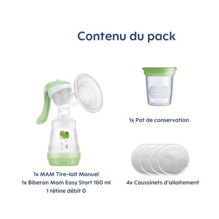 MAM Kit tire-lait manuel + Kit allaitement