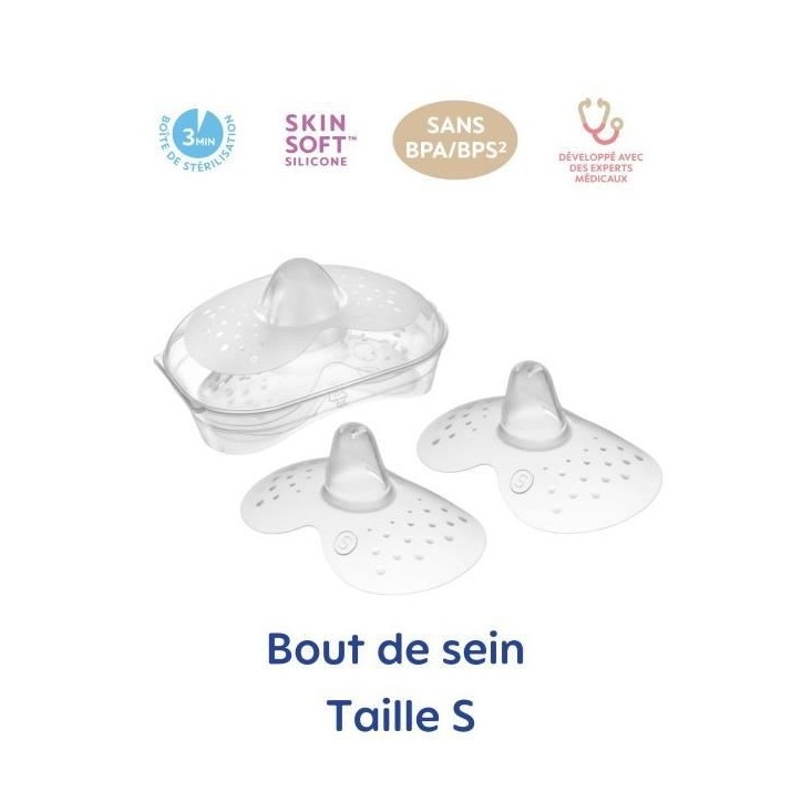 MAM Allaitement Bout de Sein Silicone Taille S 2 unités MAM Allaitement Bout de Sein Silicone Taille S 2 unités