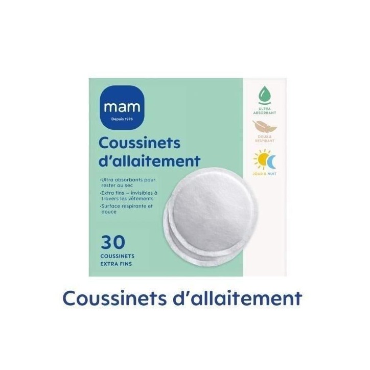 MAM Allaitement Coussinet d'Allaitement 30 unités MAM Allaitement Coussinet d'Allaitement 30 unités