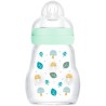 MAM Biberon Verre - 170ml - Bleu - Tétine Débit 1