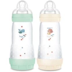 Lot de 2 Biberons - MAM - Easy Start - Anti-colique Classique - 320 ml